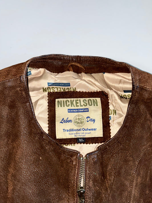 Nickelson Leather Company “Labor Day” Vintage Sued Vest (M)