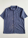 Patagonia Organic Cotton Blue Plaid Short Sleeve Shirt (XL)