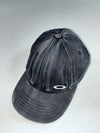 Vintage Oakley Washed Black Cap – Metal O Logo, Made in Mexico (Adjustable)
