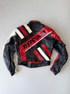 ZVintage AGV × Ducati Leather Motorcycle Jacket (Original Pure Leather) Made/Designed in Italy  (M)