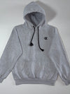 Champion Grey Embroidered Logo Pullover Hoodie (S)