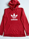 Vintage Adidas Red Trefoil Logo Hoodie (M)