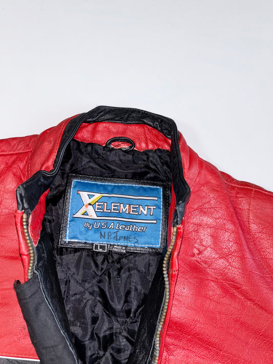 Vintage Premium Original Pure Leather Racing Jacket (L)