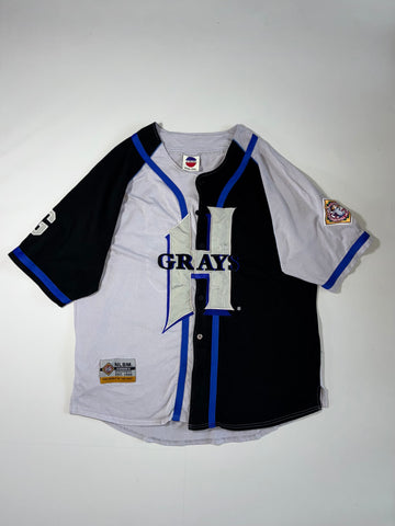 Homestead Grays NLBM Negro League Baseball Jersey – Grey & Black |(4XL)