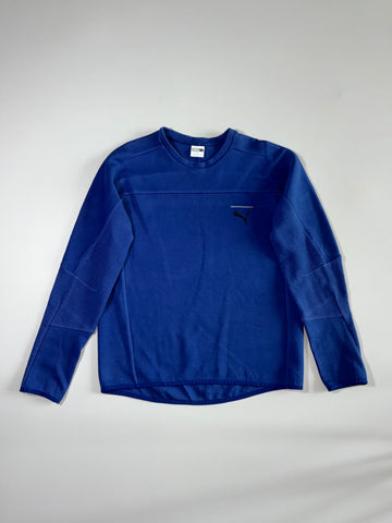 Puma Performance Logo Panel Crewneck Sweatshirt – Royal Blue(M)