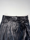 Highway 1 Genuine Leather Biker Motorcycle Pants – Black (W:30) (L:43)