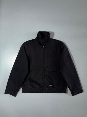 Dickies Black Work Jacket Quilted Lined Eisenhower Style Jacket (XL)