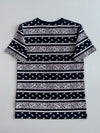 Cabal & Co Bandana Paisley Stripe T-Shirt (S)