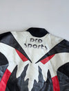 Hein Gericke Pro Sports Schoeller Flame Graphic Appliqué Leather Motorsport Racing Jacket (Paded)(M)