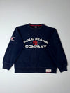 Polo Jeans Co. by Ralph Lauren Crewneck Sweatshirt – Navy, Spellout Graphic (XL/2XL)