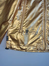 Jizo Bosatsu Enma-Jizo Metallic Gold Hooded Windbreaker Jacket Japanese Streetwear Stay (S/M)