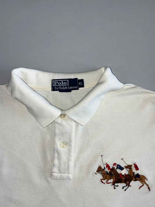 Polo Ralph Lauren | Triple Pony Big Polo Shirt | White (2XL)