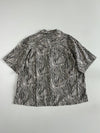 Levi's Zebra Print Button-Up Shirt — Black & White / Oversized Fit (XL)