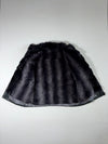 Charcoal Grey Leather-Look Zip-Up Jacket with Plush Collar (L)