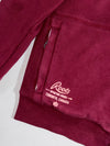 Roots Athletics Burgundy Sherpa-Lined Zip-Up Hoodie (M)