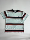 Carhartt WIP Multi-Stripe Crewneck T-Shirt – Mint/Navy/Rust (2XL)