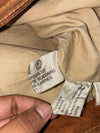 Vintage Genuine Suede Leather Trucker Jacket  Tan Brown (S)