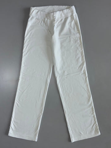Puma White Cotton Sweatpants Elastic (W:28|L:39)