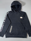 Lonsdale London Charcoal Asymmetric Zip Tech Hoodie (XL)