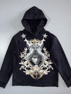 Givenchy Paris Baroque Skull Crest Graphic Hoodie (M)