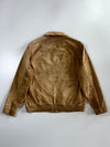 Marks & Spencer Blue Harbour Tan Suede Bomber Jacket (XL)