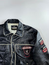 Fat Joe FJ-560 “Next Generation Gear” Black Leather Varsity Jacket (5XL)