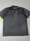 The Redface | Quarter Zip Trail Tee Grey Lime | ( XL)