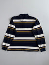 Nautica Vintage Striped Long Sleeve Polo Shirt (XL)