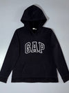 GAP Arch Logo Pullover Hoodie – Black (S)
