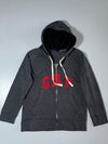 Gap Charcoal Grey Full-Zip Logo Hoodie (M)