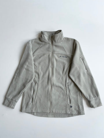 Columbia Interchange Sage Grey Fleece Zip Jacket woman’s– Size (S)