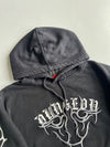 Dungeon” Tribal Graphic Print Embroidered Hoodie Black (M/L)