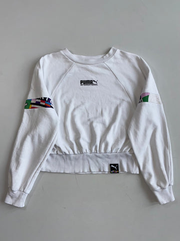 Puma International Cropped Raglan Sweatshirt – White Women’s (S)