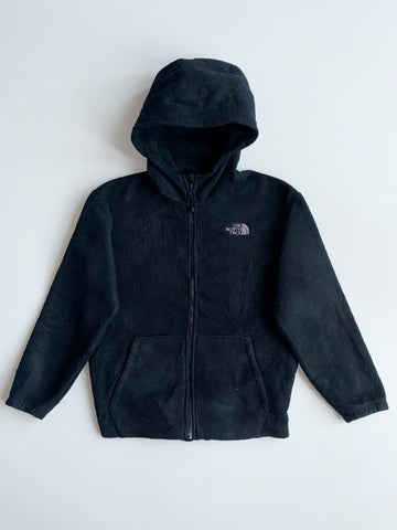 The North Face Fleece Hooded Zip Jacket – Black (s)