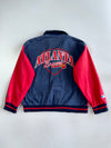#1 Apparel | Atlanta Braves Denim Varsity Genuine MLB Licensed 90s  Oversized Jacket (L)