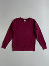 Raglan Crewneck Sweatshirt | Burgundy Maroon | Vintage Blank (S)
