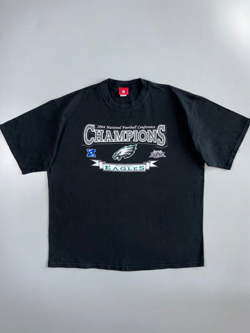 NFL Philadelphia Eagles | 2004 NFC Champions Tee | Black (2XL)