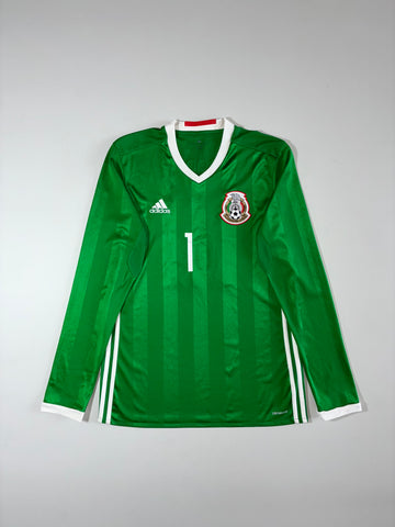Adidas Mexico National Team Goalkeeper Jersey #1 – Green Long Sleeve (M)