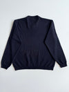Tommy Hilfiger Navy V-Neck Knit Sweater – Oxford Contrast Collar (M)