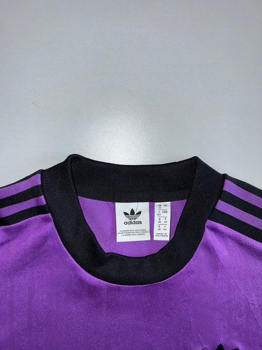 Adidas Originals 3-Stripe Jersey T-Shirt | Purple & Black (M)