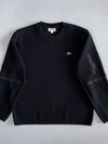 Lacoste Sport | Tech Crewneck Sweatshirt | Sleeve Zip Pocket | Black (XL)