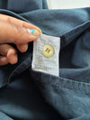 Off-Road Navy Twill Utility Shirt with Roll-Up Sleeves, (L)