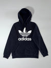 Adidas Trefoil Pullover Hoodie – Black/White, (S/M)