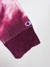 Champion Tie-Dye Script Logo Pullover Hoodie – Burgundy/Pink (M)