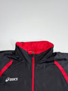 Asics Full Zip Hooded Track Jacket – Black/Red (XL)