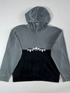 Adidas Originals Grey & Black Trefoil Colorblock Hoodie (L/XL)