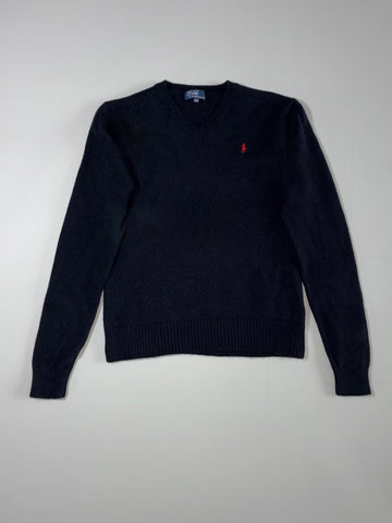 Polo Ralph Lauren Navy V-Neck Sweater (XS)