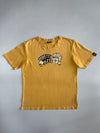 Master Jizo Japanese Demon Graphic T-Shirt – Washed Yellow (XL)