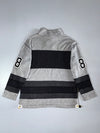 Kappa Colorblock Mesh Panel Pullover “Like No Other” Grey/Black, Size (L)