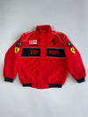 Vintage Ferrari F1 Scuderia Racing Jacket Vodafone x Shell Era | Embroidered Patches (S)